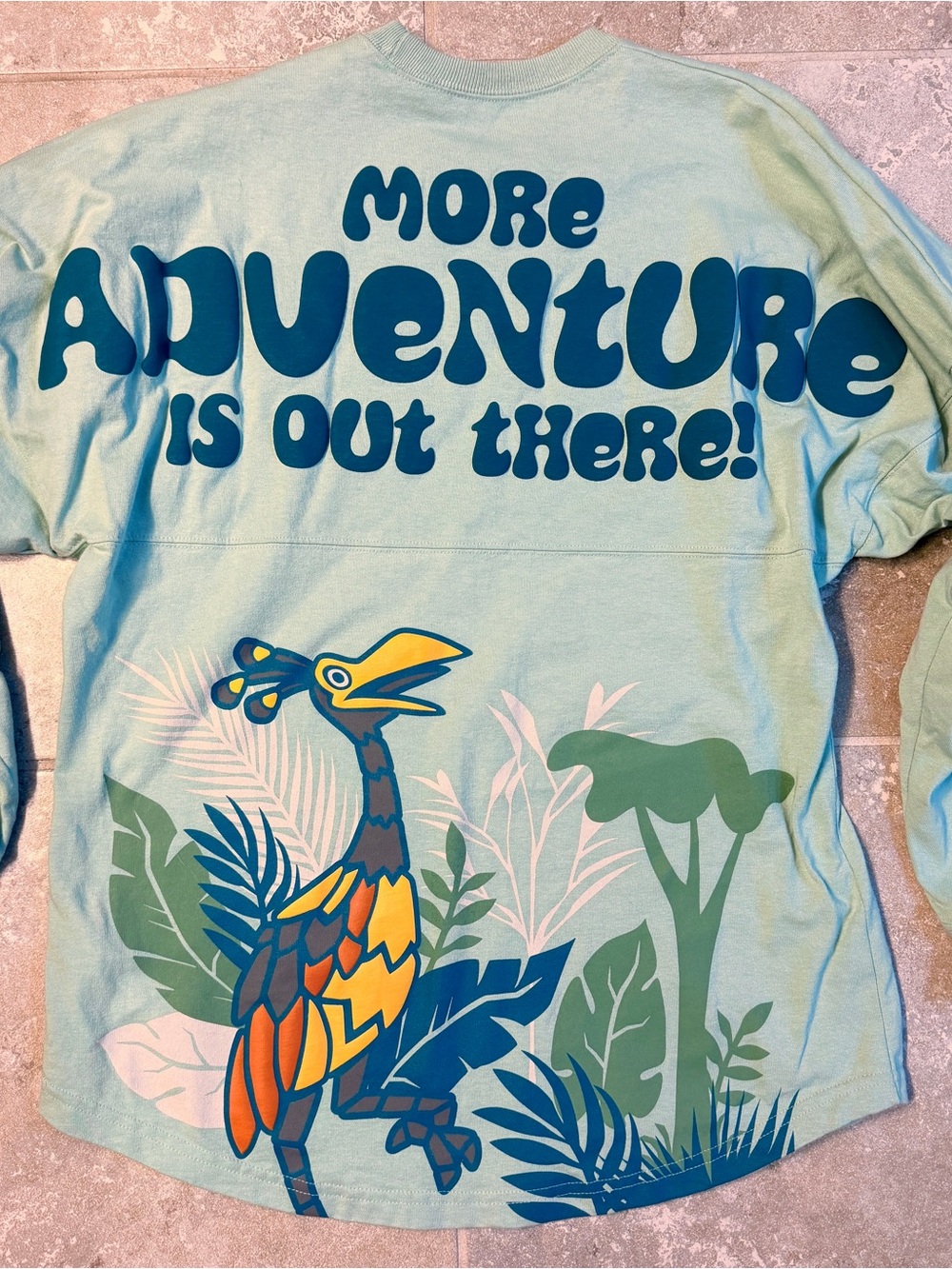 Disney Pixar "UP" Kevin Spirit Jersey – Mint Green, "More Adventure is Out There